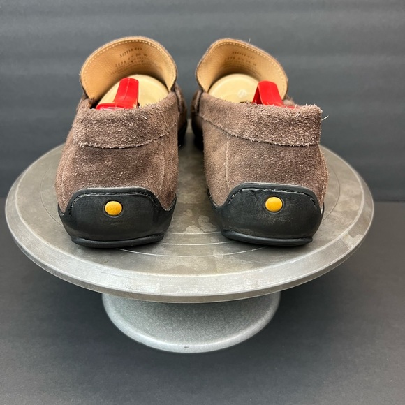 Samuel Hubbard Mens Size 10W Free Spirit Slip On Driver Moc Brown Suede 2121 - Picture 7 of 9